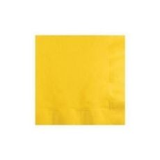 Žluté ubrousky 20 ks, 33 cm x 33 cm