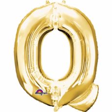 Fóliové písmeno Q - zlaté, 40 cm