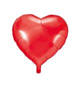 Fóliové srdce červené, 61 cm