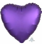 Fóliový balónek - srdce tmavě fialové