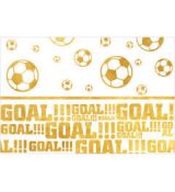 Fotbal ubrus zlatý, 120 cm x 180 cm