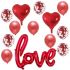 Balónkový set LOVE červený, 13 ks