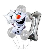 Balónkový set Olaf, 1.narozeniny, 7 ks