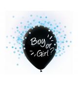 Balónky Boy or Girl, 4 ks, 30 cm, modrá náplň