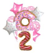 Balónkový set Donut - 2.narozeniny, 11 ks
