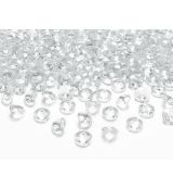 Diamant konfety bezbarvé 1,2 cm, 100 ks