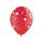 Balónek srdíčka červený 30 cm, 5 ks