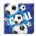 Fotbal ubrousky modré 20 ks,  33 cm x 33 cm
