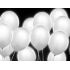 bíle blikající LED balónky bílé 5 ks, 30 cm