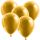 Balónek metalický zlatý 10 ks, 30 cm