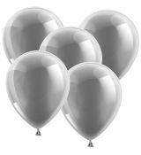 Balónek metalický stříbrný 30 cm, 1 ks