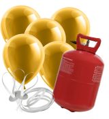 Helium 30 + 20 zlatých balónků 30 cm