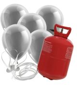 Helium Balloon Time 30 + 20 stříbrných balónků 30 cm