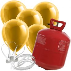 Helium 50 + 30 zlatých balónků 30 cm