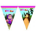 Máša a Medvěd vlaječkový banner