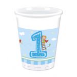 Chlapeček 1.narozeniny kelímky 8 ks, 200 ml