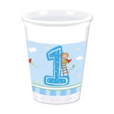 Chlapeček 1.narozeniny kelímky 8 ks, 200 ml