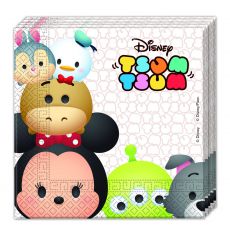 TSUM TSUM ubrousky 20 ks,  33 cm x 33 cm