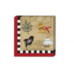 PIRATE´S ubrousky 20 ks,  33 cm x 33 cm