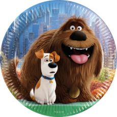 SECRET LIFE OF PETS talířky 8 ks, 23 cm