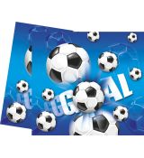 Fotbal ubrus modrý, 120 cm x 180 cm