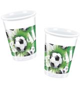 fotbal kelímky zelené 8 ks, 200 ml