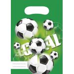 Fotbal dárkové tašky zelené, 6 ks