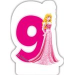 PRINCESS narozeninová svíčka č. 9