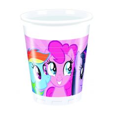 RAINBOW PONY kelímky 8 ks, 200 ml