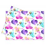 RAINBOW PONY ubrus, 120 cm x 180 cm