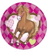 LOVELY HORSE talířky 8 ks, 20 cm