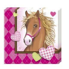 LOVELY HORSE ubrousky 20 ks,  33 cm x 33 cm