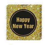 HAPPY NEW YEAR ubrousky 20 ks,  33 cm x 33 cm