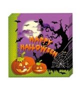 HALLOWEEN ubrousky 20 ks,  33 cm x 33 cm