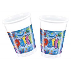 PARTY STREAMERS kelímky 8 ks, 200 ml