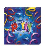 PARTY STREAMERS ubrousky 20 ks,  33 cm x 33 cm