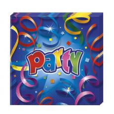 PARTY STREAMERS ubrousky 20 ks,  33 cm x 33 cm