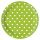 Zelené talířky  puntík  8 ks, 20 cm