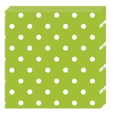 Zelené ubrousky  puntík  20 ks,  33 cm x 33 cm