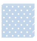 Modré ubrousky  puntík  20 ks,  33 cm x 33 cm
