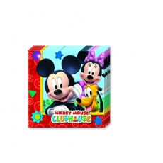 MICKEY MOUSE ubrousky 20 ks,  33 cm x 33 cm