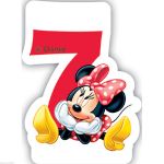 MINNIE  narozeninová svíčka č. 7