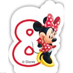 MINNIE  narozeninová svíčka č. 8