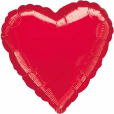 Fóliový balónek - srdce  červené