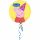 Fóliový balonek PEPPA PIG, kulatý, 43 cm