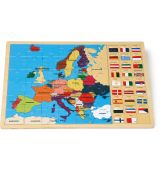 Legler Puzzle Evropa s vlajkami