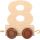 Vagónek dřevěné vláčkodráhy - přírodní číslice 8