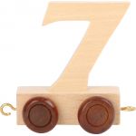 Vagónek dřevěné vláčkodráhy - přírodní číslice 7