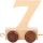 Vagónek dřevěné vláčkodráhy - přírodní číslice 7