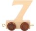 Vagónek dřevěné vláčkodráhy - přírodní číslice 7